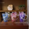 Taza de Doble Capa de Vidrio de Borosilicato Resistente al Calor Creativa Transfronteriza Taza de Flores Secas Taza para Desayuno Leche Café Taza para Beber para el Hogar