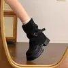 Botines Melard, botines para mujer, nuevo estilo 2026, botines de tubo estilo británico tipo Martin, botines sencillos de primavera/otoño para mujer, botines retro con plataforma