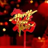 2026 Año del Caballo Decoración Acrílica para Pastel de Año Nuevo Nochevieja Bendición del Año del Caballo Suministros para Fiesta de Año Nuevo Inserto para Pastel