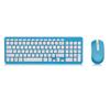 Gkm520 Teclado y Ratón Inalámbricos Inteligentes de Colores de Ahorro de Energía Set para Oficina en Casa Negocios Teclado y Ratón Inalámbricos Set