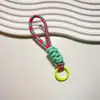 Cordão Colorido Amarrado para Celular, Chaveiro Curto Criativo, Copo d'Água, Corda Portátil, Corda para Tampa de Copo, Alça Antiperda da Moda