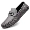Zapatos de frijol de venta caliente en vivo para hombre, cuero genuino de piel de vaca, transfronterizos, de alta gama, perezosos, de un paso, zapatos casuales, mocasines transpirables