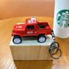 Llavero de coche de aleación creativa de fricción, camioneta, vehículo todoterreno, exquisito regalo, llavero de coche de bomberos para niños