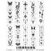 Pegatina de Tatuaje de Calavera Alada Mariposa Estilo Nuevo Gótico Transfronterizo, Pegatina Sexy de Flor Estilo Ins Realista para Brazo para Mujeres