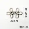 Fivela de Metal Botões Superiores Retrô Estilo Étnico Fecho Decorativo para Roupa Traje Tang Cheongsam Hanfu Botão de Pressão de Liga