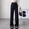 Pantalones de maternidad para mujeres bajitas, estilo primavera y otoño, pantalones de traje rectos con cordón, ropa exterior casual, caída suave, nuevos pantalones largos de pierna ancha de principios de otoño