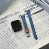 Correa de RelojAdecuada para Apple S12Iwatch Correa de Reloj, Cuero Estilo Vintage, Modelo Fino S10987Se, Pulsera Personalizada