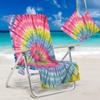 Funda para Silla de Playa Pequeña Transfronteriza Funda para Silla Lounge Bolsa Toalla Toalla de Playa Serie Tie-Dye Colorida Portátil Funda para Silla de Playa Marítima