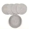 Utensílios de Mesa Estilo Nórdico Jogo Americano de Gaze de Algodão Porta-copos Redondo Trançado Tapete Isolante Térmico Tapete para Panela Doméstico Tapete Decorativo Tapete para Mesa de Centro