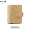 Porta-Cartão de Alumínio Liga de Alumínio RFID Retro Europeu e Americano Anti-Roubo Carteira com Múltiplos Slots para Cartão Porta-Cartão de Crédito de Negócios em Fibra de Carbono Carteira
