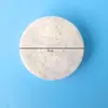 Almofadas Redondas de Grama Amarela com Características Únicas, Amostra de Algodão de Artemísia no Atacado, Papel Filme de Folha de Artemísia 6cm Almofadas de Algodão Descartáveis para Maquiagem