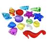 Una variedad de animales marinos mixtos gema estrella de mar caracola gema de playa juguete niños excavando cristal tesoro fabricantes