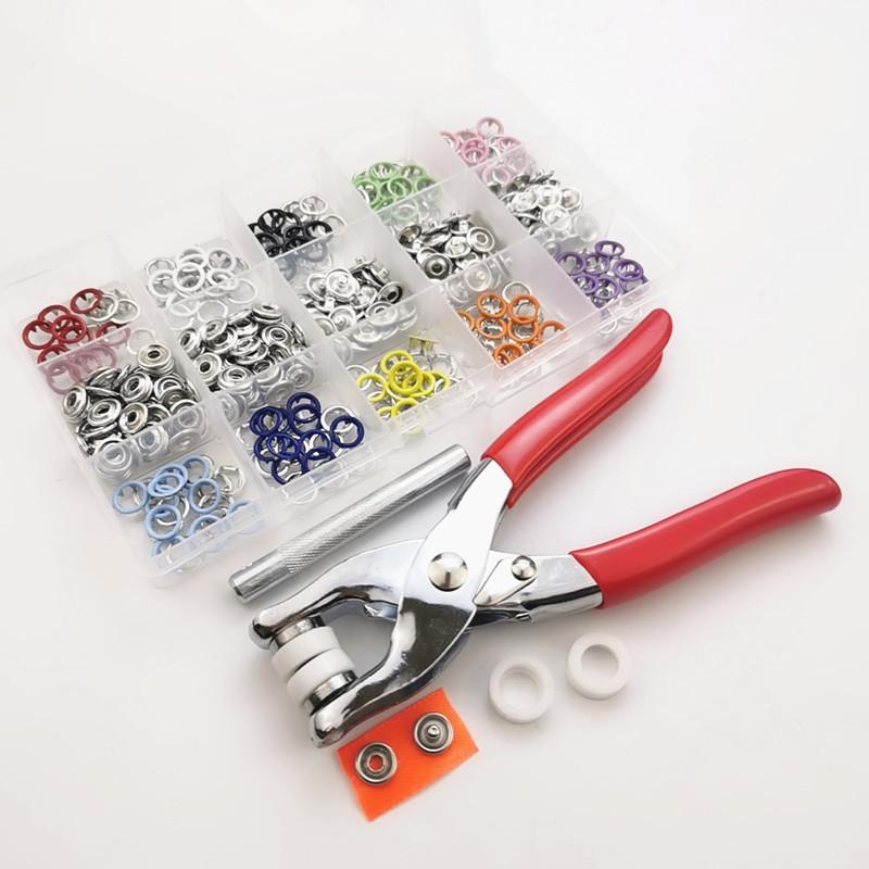 10色空心五爪扣100套装5