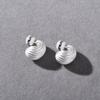 Pendientes de aguja de plata S925 con diseño original de platino bañado en cobre mate, pendientes de estilo europeo y americano.