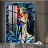 Venta caliente transfronteriza pintura de lienzo abstracta de personajes Graffiti para mujer sala de estar dormitorio mural pintura en aerosol HD pintura decorativa con marco