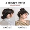 Peluca Bucle Cabeza de Bola Esponjosa Elástico Lazo para Cabello Liso Accesorios para Cabello Perezosos Peluca Disco Natural Invisible Sin Marcas