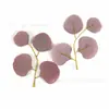 42 piezas de explosiones simuladas de AliExpress estilo INS color otoño traje de hojas navideñas accesorios para ramo de Navidad DIY arreglo floral