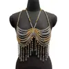 Cadena para el Cuerpo sin Tirantes de Verano con Perlas Doradas Cadena para el Cuerpo con Perlas Doradas Palabra Clave Popular Transfronteriza