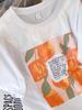 Camiseta Blanca Popular de Algodón Puro de Manga Corta Suelta para Mujer, Chic Ins Trendy Casual y Versátil Parte de Abajo Faltante