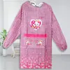 Avental de Moda Estilo Coreano Avental à Prova de Manchas e Óleo Macacão de Manga Longa Roupa de Uso Reversível para Adultos Avental de Cintura Avental de Cozinha à Prova de Óleo e Água