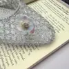 Coreia do Sul Mesmo Estilo Flor de Lantejoula Flor de Sapato Brilho Diamante Miçanga Feita à Mão Estilo Coreano Doce Alto Senso Flor Decorativa para Sapato Joia de Sapato