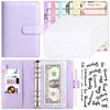 Spot Transfronterizo Carpeta A6 Carcasa Presupuesto en Efectivo Macaron Cuero PU Cuaderno Libro de Mano Personalización