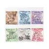 Pacote de Adesivos Poesia do Açúcar Transfronteiriço: Série Borboleta Vintage, Adesivos de Material para Decoração de Diário Borboleta Retrô, 25 Folhas em 6 Designs