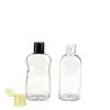 Embalagem Plástica Frasco Plano com Tampa Flip-Top 100ml Frasco de Óleo Hidratante Corporal para Massagem Crianças Frasco de Loção Aquosa Essência Hidratante para Pet