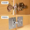 Placa de Fijación para Bisagra de Puerta de Gabinete Pivote de Bisagra Acero Inoxidable Accesorios de Gabinete Ferretería Bisagra Plegable Hoja de Loto Armario