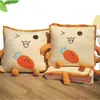 Almofada edredom de animal de estimação fofo de desenho animado uso duplo dois em um almofada travesseiro de cochilo de escritório presente almofada de sofá decoração de carro