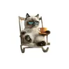 Silla mecedora de dibujos animados creativa, gatito con guitarra, cachorro, colgante plano acrílico transfronterizo para interior de coche, clip para ventilación de aire del coche