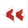Soporte de acero angular Cubierta protectora para pie Tapa de tubo de pie de hierro Almohadilla de goma de hierro triangular Cubierta para pie de silla de hierro Tapa protectora para esquina de banco de mesa y silla