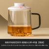 Taza de Flor de Durazno Pintada a Mano con Tapa Taza de Té de Vid Yueshan Rosa Durazno Taza de Separación de Té para Oficina Taza para Beber