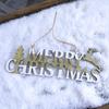Limão verde coreano DIY decorações pendentes de madeira Gummy Carta Marca Árvore de Natal Placa Pingente Decorativo Cross-Border