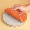 Mantel Individual para Cocina Casera Redondo de Silicona Esterilla Aislante Térmico Mesa de Comedor Simple Anti-Quemaduras Resistente a Altas Temperaturas Panal Esterilla para Ollas Esterilla para Tazones Posavasos