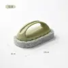 Cepillo para bañera mango largo cepillo de limpieza eliminación fuerte de manchas no daña la superficie cocina lavado de platos olla y sartén cabeza de cepillo de esponja hogar práctico