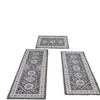 Tapete de Piso de Cozinha Estilo Boêmio Transfronteiriço Absorvente de Óleo Resistente ao Desgaste Tapete Longo para Pés Tapete Absorvente para Banheiro Vaso Sanitário Tapete de Porta