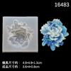 Molde de pegamento de gota de espejo flor pequeña diy molde de tocado vintage flor de horquilla antigua accesorios de flor de rosa molde decorativo