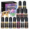 Direto da fábrica transfronteiriço 5ML 12 cores difusão automática 3D metal florescente resina epóxi cola AB kit de cores