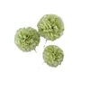 Flores Artificiales para Boda, Crisantemos de Ping Pong, Crisantemos de Bola, Flores Falsas con 3 Cabezas Grandes, Hortensias para Decoración de Salón de Bodas, Atracciones Populares de Internet