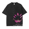 Camiseta Manga Curta Gola Redonda Y2K Roupas Masculinas Novidades