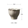 Miyuan Ceniza de Hierba Color Puro Cerámica Gaiwan Taza de Té Taza de Maestro Set de Té Kung Fu Colección Set de Accesorios Simples para Ceremonia de Té