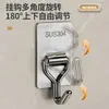 Ganchos de Acero Inoxidable Sin Taladro Fuerte Carga Adhesivo Ganchos para Abrigos sobre la Puerta Ganchos Adhesivos de Cocina Ganchos de Almacenamiento para Baño