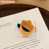 Presilha de cabelo fofa de coroa para meninas, presilha decorativa versátil para franja, presilha de cabelo da moda para fios soltos, pequeno grampo para o topo da cabeça, acessório de cabelo de coroa
