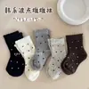 Calcetines de algodón de moda para niños, calcetines de tubo medio para otoño e invierno, para niños y niñas, para combinar con todo, para otoño e invierno, para niños de entretiempo.