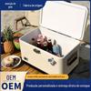 Caixa de Incubação de Ferro Vintage para Carro ao Ar Livre 30L Barraca de Acampamento Quiosque Churrasqueira Gelo Alimentos Frescos Refrigeração Freezer