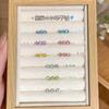 Aretes de Acero Titanio Color Flash Swarol Broca 4mm Clavo para Levantar Agujeros de Oreja Aretes Selección Libre Clavo Plano de Fondo Clavo de Hueso de Oreja para Mujeres