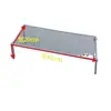 Parrilla de barbacoa acero inoxidable parrilla exterior cuadrada base de picnic soporte rejilla cuadrada de malla de hierro camping soporte para fogata 304