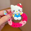 Sanrio colorido tecido outono e inverno cabelo das crianças corda dos desenhos animados bonito menina elástico touca de alta elasticidade durável headband