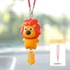 Lindo Animal de Dibujos Animados Colgante de PVC para Espejo Retrovisor para un Viaje Seguro, Colgante para Coche de Buena Suerte y Seguridad